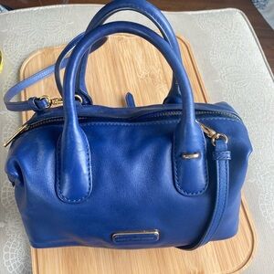 Marc Jacobs navy leather bag.